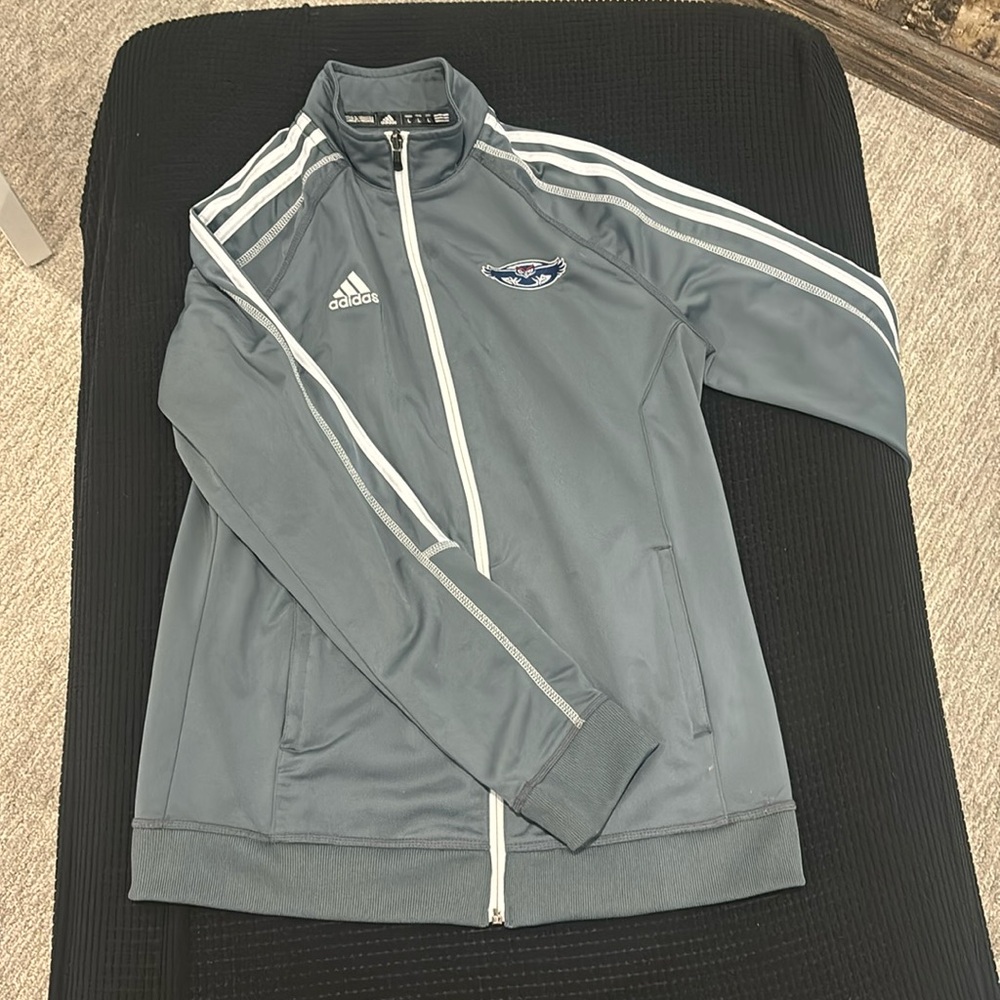 Grey Adidas FAU owls zip up